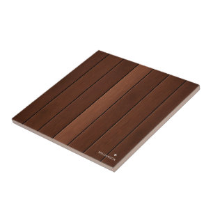 Carreau Texture de bois personnalisée marron