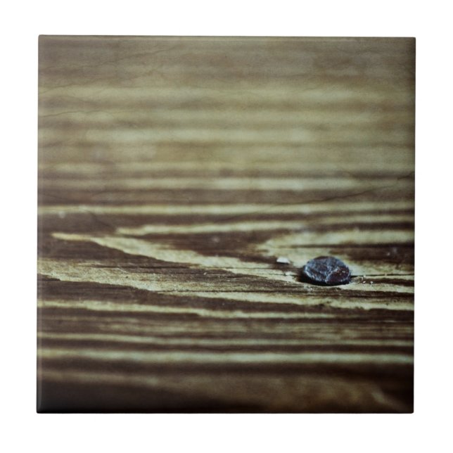 Carreau Texture du grain de bois par Shirley Taylor (Devant)