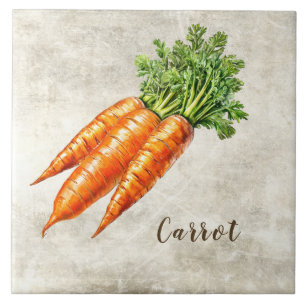 Carreau Texture fausse carotte rustique aquarelle