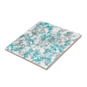 Carreau texture gris turquoise et marbre blanc