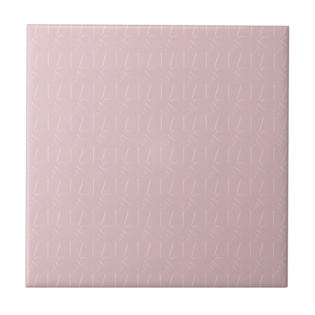 Carreau Texture sans fil Dusty Mauve Imprimer (Devant)
