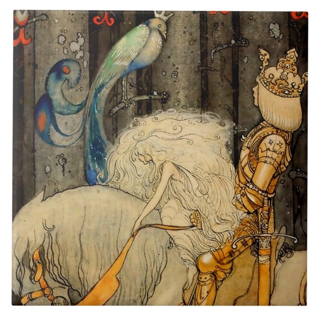 Carreau "The Bluebird" de John Bauer (Devant)