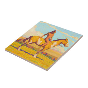 Carreau The Pony Boy, 1920 par Maynard Dixon