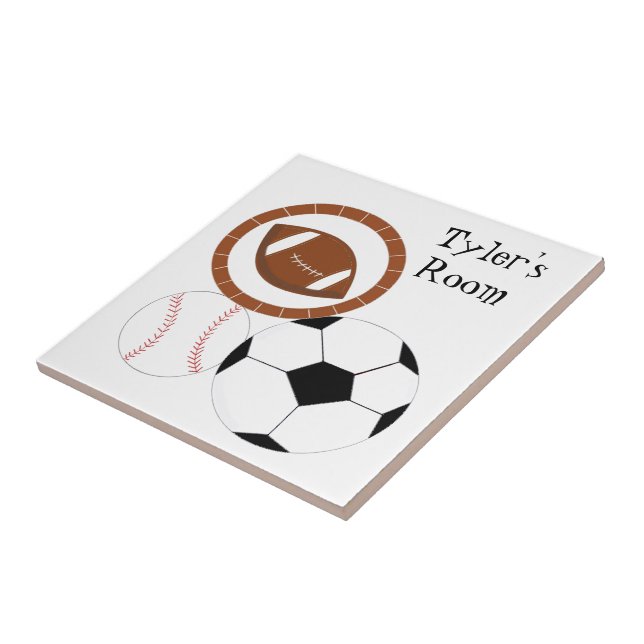 Carreau Thème sportif - Nom (Côté)