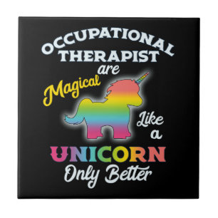 Carreau Thérapeute de la licorne OT d'ergothérapie