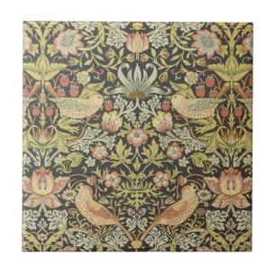 Carreau Thierry de fraises par William Morris, Art Vintage