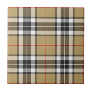Carreau Thomson Camel Clan Chasse Tartan Plaid