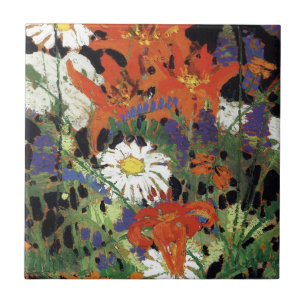 Carreau Thomson - Marguerites, Wood Lilies et Vetch