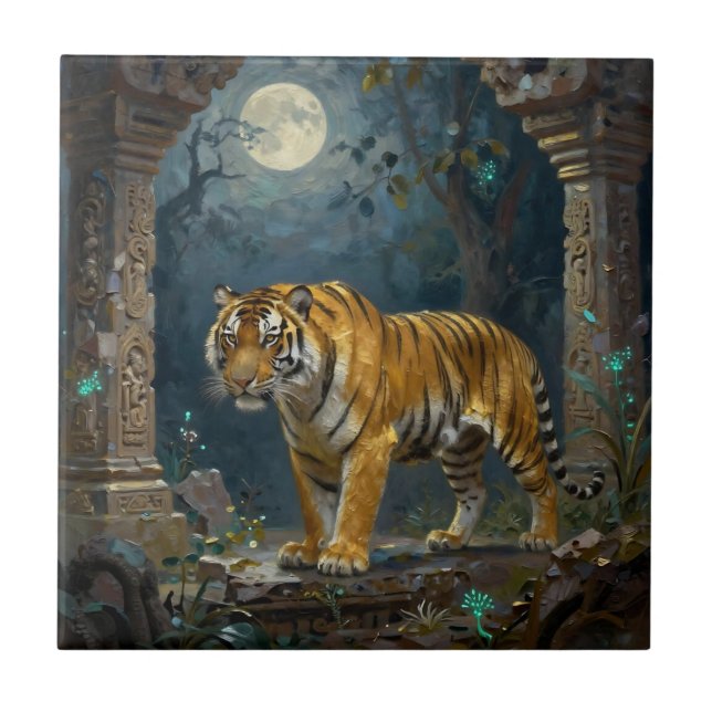 Carreau Tiger in Ancient Dunes under the Full Moon (Devant)