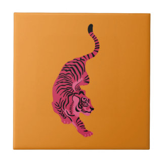 Carreau Tiger - Vibrant Pink