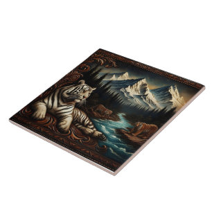 Carreau Tigers majestueux du Bengale par Mountain River