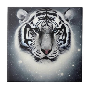 Carreau Tigre blanc brillant