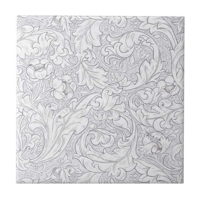 CARREAU TILE CÉRAMIQUE : WILLIAM MORRIS : MODÈLE FLORAL (Devant)