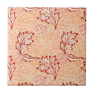 CARREAU TILE CÉRAMIQUE ; WILLIAM MORRIS : POMME