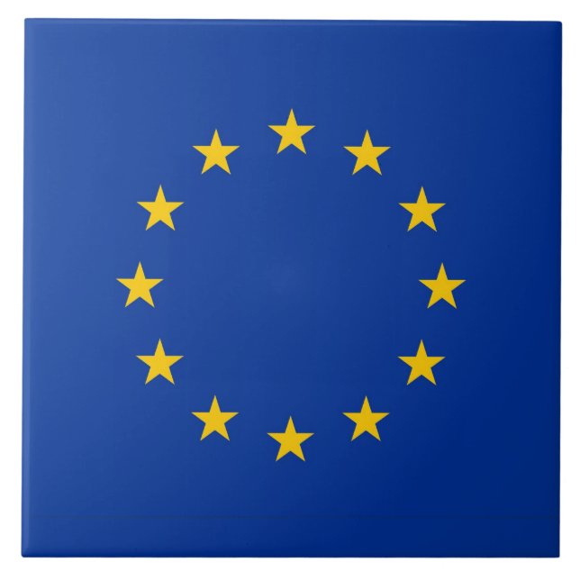 Carreau Tile de drapeau de l'Union européenne (Devant)