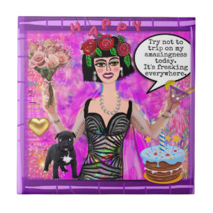 Carreau TILE-Essayez de ne pas voyager sur mon étonnant