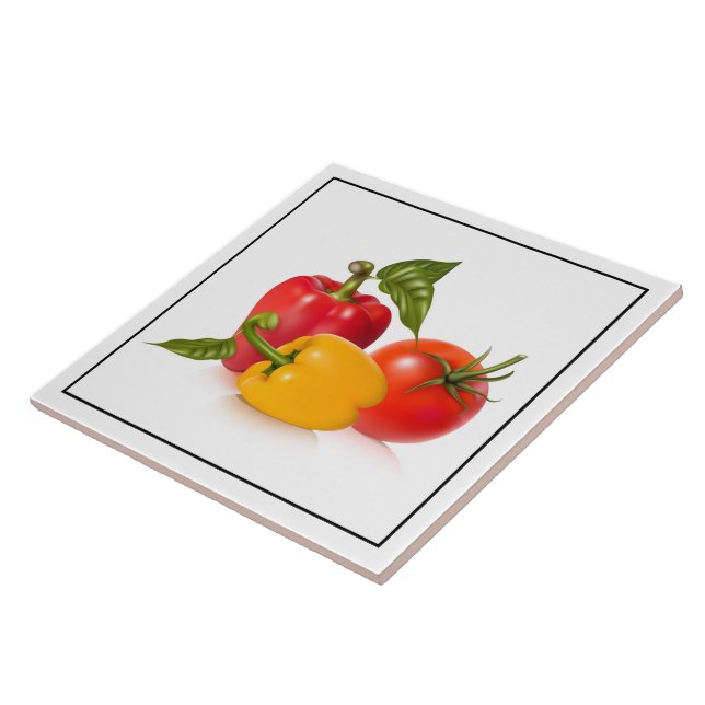 Carreau Tile Trivet-Légumes (Côté)