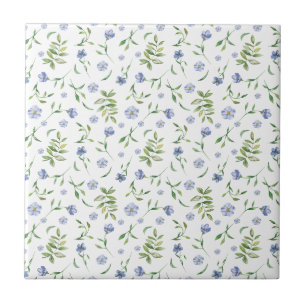 Carreau Tiny Blue Flowers Carrelage en céramique Motif san