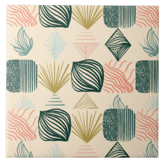 Carreau Tissu de moisissure tribale des Caraïbes gras : cr