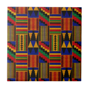 Carreau Tissu Kente de style africain