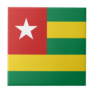 Carreau Togo Drapeau en céramique