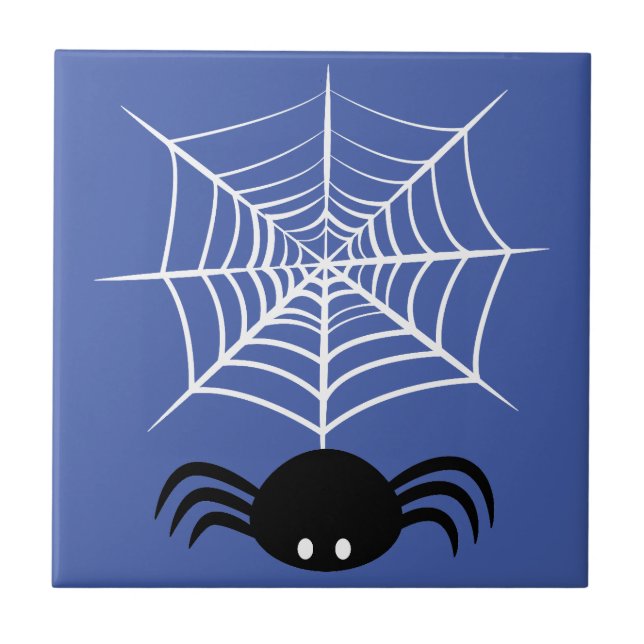 Carreau Toile d'araignée Halloween  (Devant)