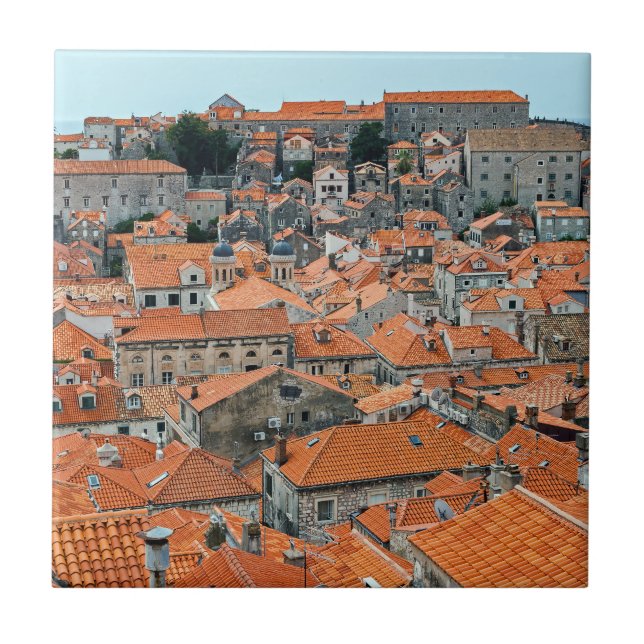 Carreau Toits de la vieille ville de Dubrovnik - Dalmatie, (Devant)