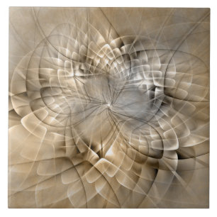 Carreau Tons Terre Abstrait Art fractal moderne Texture