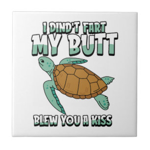 Carreau Tortue de mer humoristique