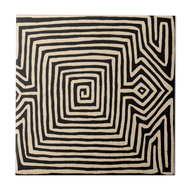 Carreau Tortuga indienne de Kuna (Devant)