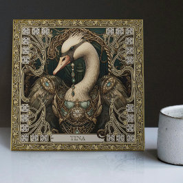 Carreau Totem Enchanted Swan Spirit Personnalisable