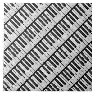 Carreau Touches de piano noir et blanc