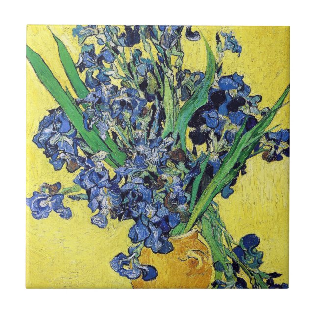 Carreau Toujours la vie avec Irises Vincent van Gogh (Devant)