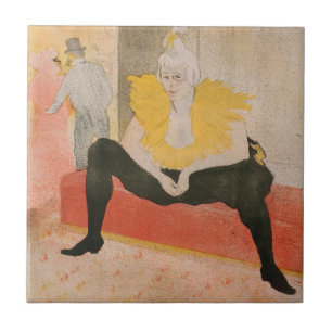 Carreau Toulouse-Lautrec - Mademoiselle Cha-u-kao assise