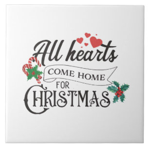 Carreau Tous les coeurs rentrent à la maison pour Noël