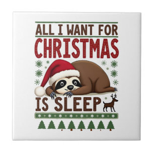 Carreau Tout ce que je veux pour Noël, c'est dormir - Drôl