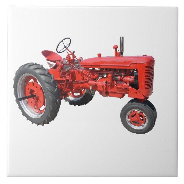 Carreau Tracteur vintage reconstitué (Devant)