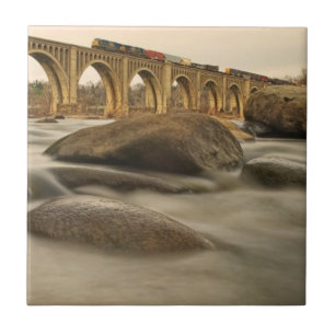 Carreau Train au-dessus de James River