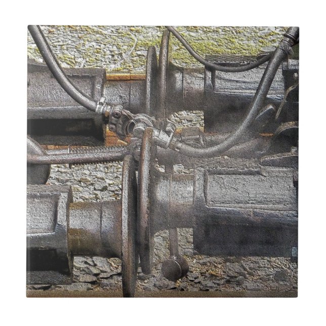 CARREAU TRAINS À VAPEUR (Devant)