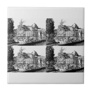 Carreau Trains à vapeur victoriens