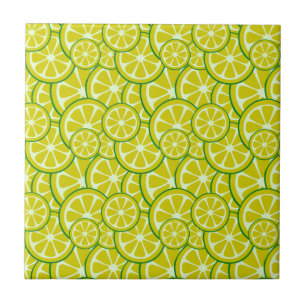 Carreau Tranche de citron fruit citrique jaune citronnade
