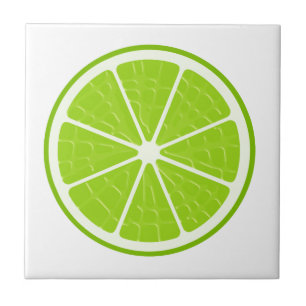 Carreau Tranchée de fruits à la chaux