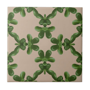 Carreau Treillis de Jade Beige