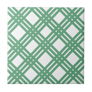 Carreau Trellis vert et blanc