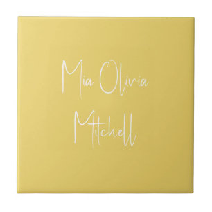 Carreau Trend Color Soft Yellow Name Carrelage en céramiqu