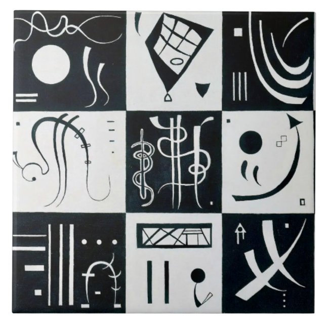 Carreau Trente, Abrégation Biomorphique - Kandinsky (Devant)