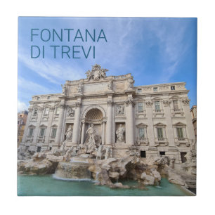 Carreau Trevi Fontaine Rome Italie Vacances Panorama