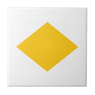 Carreau triangle jaune