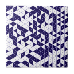 Carreau Triangles géométriques modernes de lavande violett