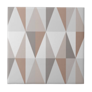 Carreau Triangles modernes du milieu du siècle Brown